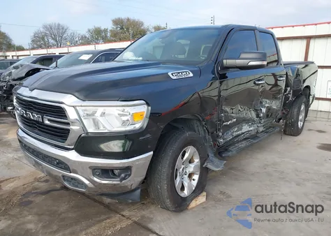 2019 Ram 1500 Big Horn/Lone Star 4X4 6'4 Box z USA, uszkodzony, nr VIN 1C6SRFBT9KN657255